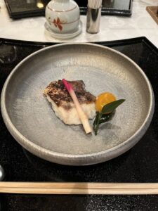 飛鳥Ⅱ夕食の真鯛塩麹焼き