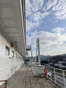 飛鳥Ⅱデッキからの風景